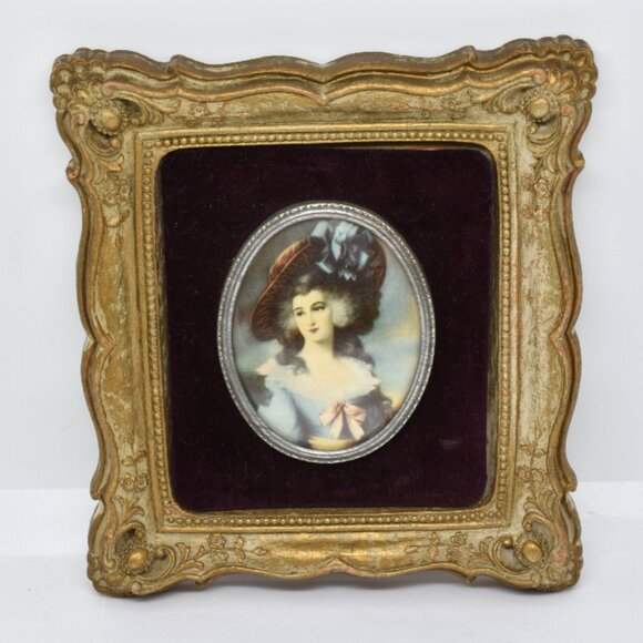 Vintage A Cameo Creations Lady Sheffield, Thomas Gainsborough, Wall Decor, 1940s - Picture 1 of 7